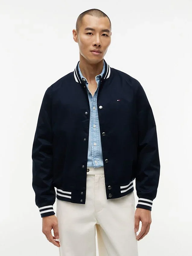 Water-Repellent Flag Logo Varsity Jacket Water-Repellent Flag Logo Varsity Jacket