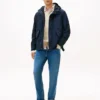 Water-Repellent Packable Hooded Jacket