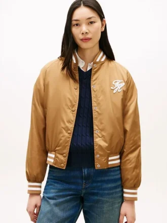 Water-Repellent Varsity Bomber Jacket Water-Repellent Varsity Bomber Jacket