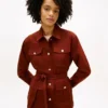 Water-Resistant Belted Utility Jacket Water-Resistant Belted Utility Jacket