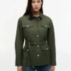 Water-Resistant Belted Utility Jacket Water-Resistant Belted Utility Jacket