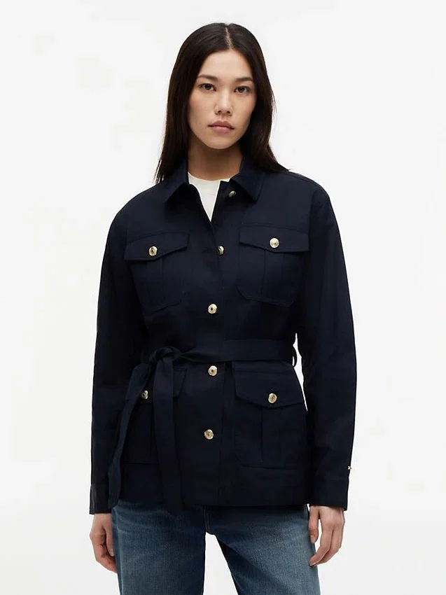 Water-Resistant Belted Utility Jacket Water-Resistant Belted Utility Jacket