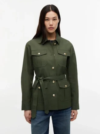 Water-Resistant Belted Utility Jacket Water-Resistant Belted Utility Jacket