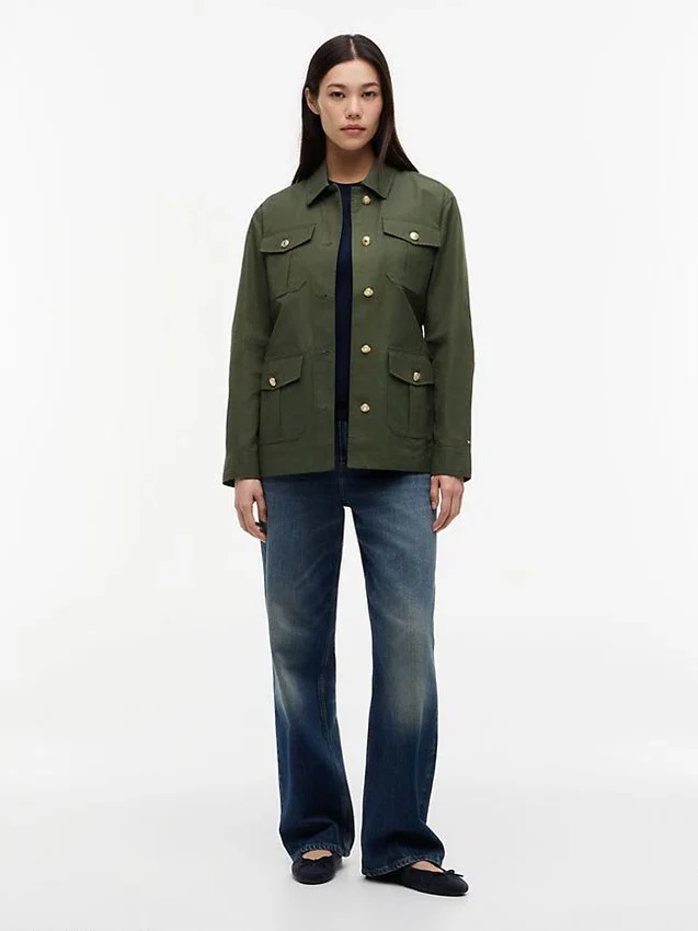 Water-Resistant Belted Utility Jacket Water-Resistant Belted Utility Jacket