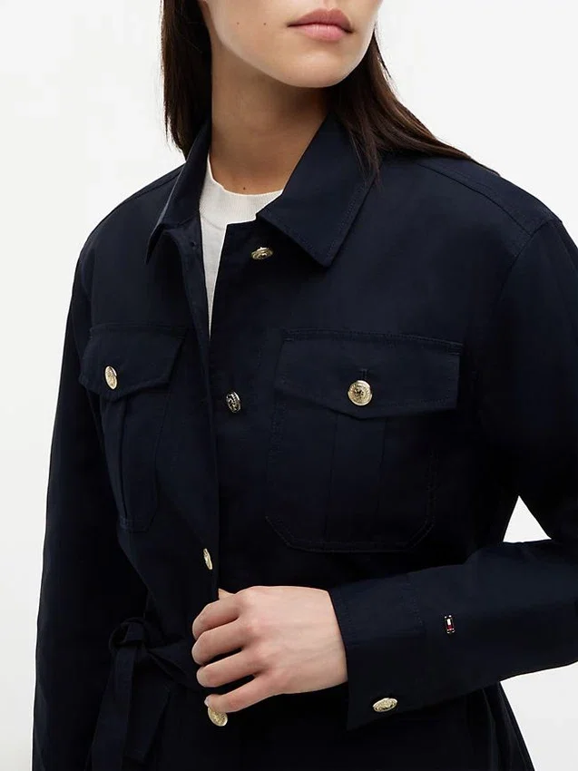 Water-Resistant Belted Utility Jacket Water-Resistant Belted Utility Jacket