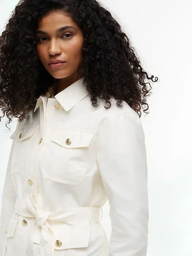 Water-Resistant Belted Utility Jacket Water-Resistant Belted Utility Jacket