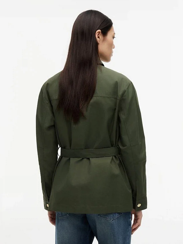 Water-Resistant Belted Utility Jacket Water-Resistant Belted Utility Jacket