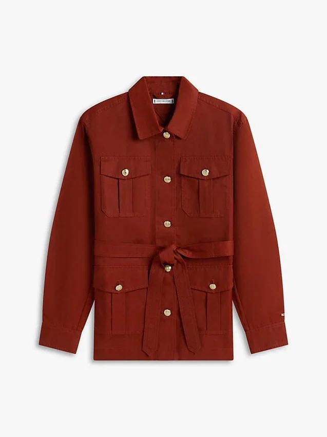 Water-Resistant Belted Utility Jacket Water-Resistant Belted Utility Jacket