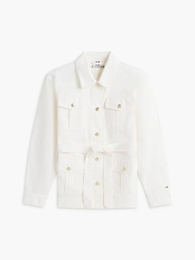 Water-Resistant Belted Utility Jacket Water-Resistant Belted Utility Jacket