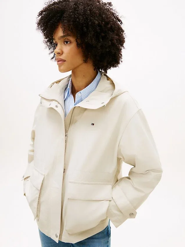 Water-Resistant Hooded Short Parka Water-Resistant Hooded Short Parka
