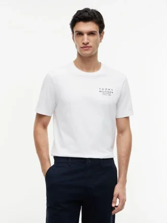 Wavy Flag Back Logo T-Shirt