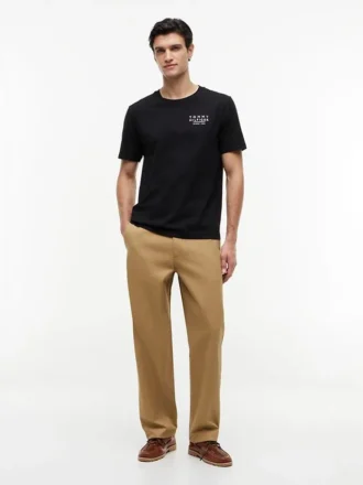 Wavy Flag Back Logo T-Shirt