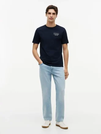 Wavy Flag Back Logo T-Shirt