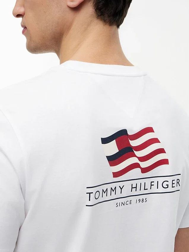 Wavy Flag Back Logo T-Shirt Wavy Flag Back Logo T-Shirt