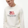 Wavy Flag Logo Crewneck Sweatshirt Wavy Flag Logo Crewneck Sweatshirt