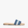 Webbing Logo Denim Slide Sandal Webbing Logo Denim Slide Sandal