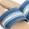 Webbing Logo Denim Slide Sandal Webbing Logo Denim Slide Sandal