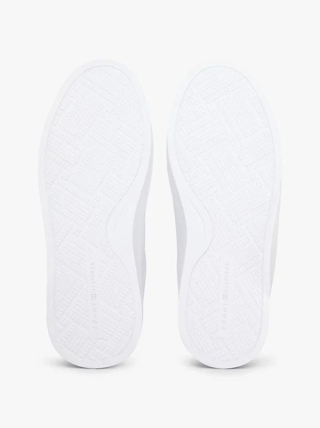 Webbing Stripe Leather Cupsole Sneaker Webbing Stripe Leather Cupsole Sneaker