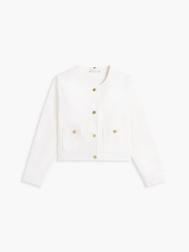 White Denim Lady Jacket White Denim Lady Jacket