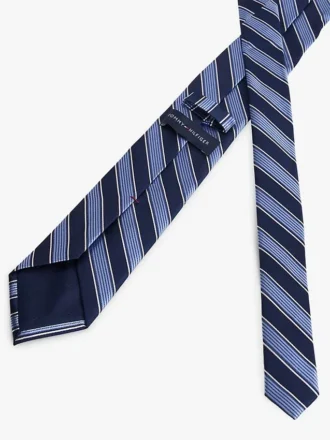 Wide Diagonal Stripe Silk-Blend Tie