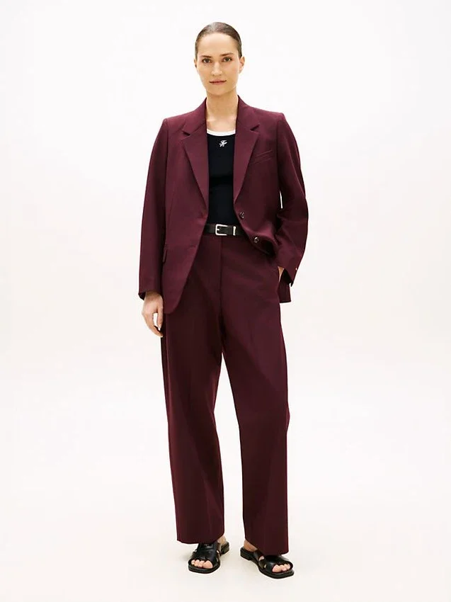 Wool-Blend Loose Straight Pant Wool-Blend Loose Straight Pant