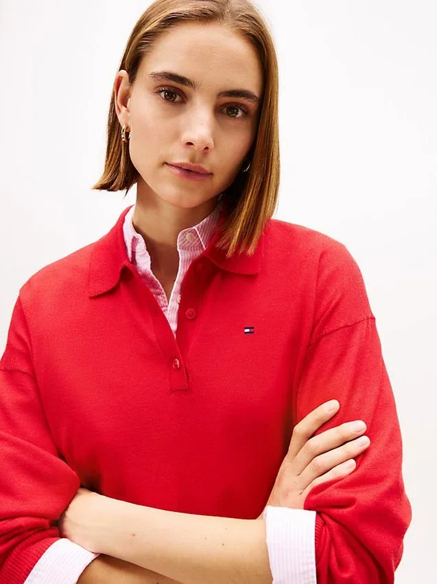 Wool-Silk Blend Sweater Polo Wool-Silk Blend Sweater Polo