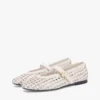 Woven Leather Mix Mary Jane Flat Woven Leather Mix Mary Jane Flat