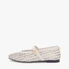 Woven Leather Mix Mary Jane Flat Woven Leather Mix Mary Jane Flat